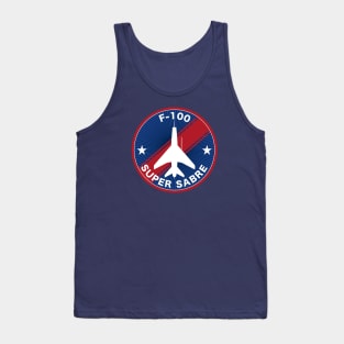 F-100 Super Sabre Patch Tank Top